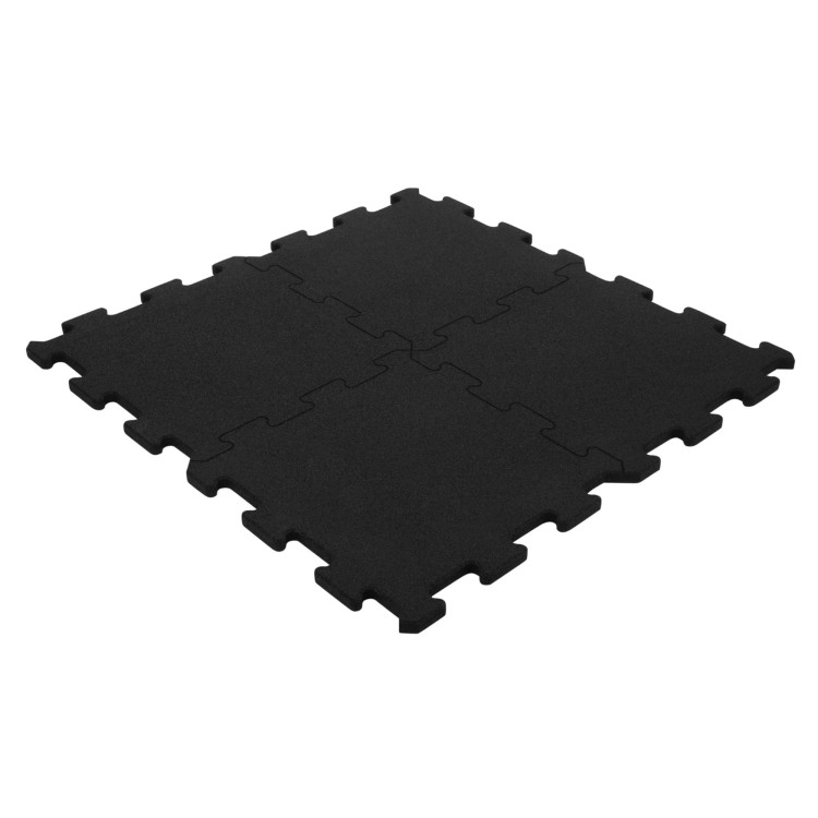 Mata na siłownię Fitness Puzzle 102x102 cm pod sprzęt siłowy - rzut izometryczny
