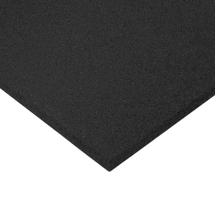 Gumowa mata na siłownię domową Gym Square Mini 50x50 cm – zbliżenie narożnika