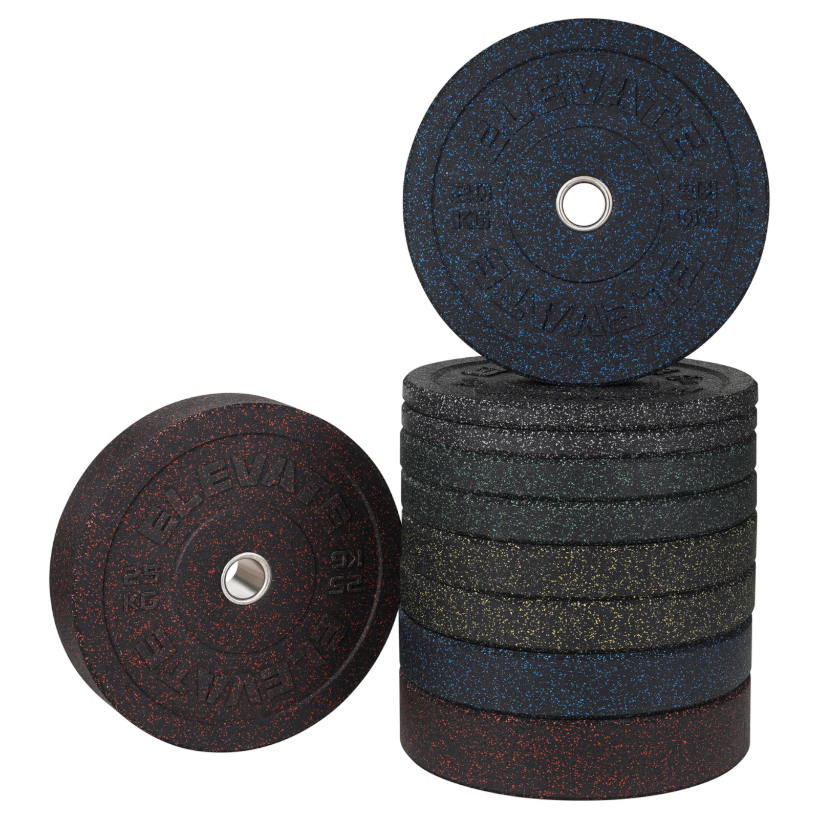 Zestaw obciążeń olimpijskich Bumper Mosaic Pro 100-150kg