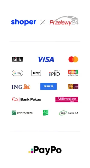 Metody płatności Shoper x Przelewy24 z PayPo