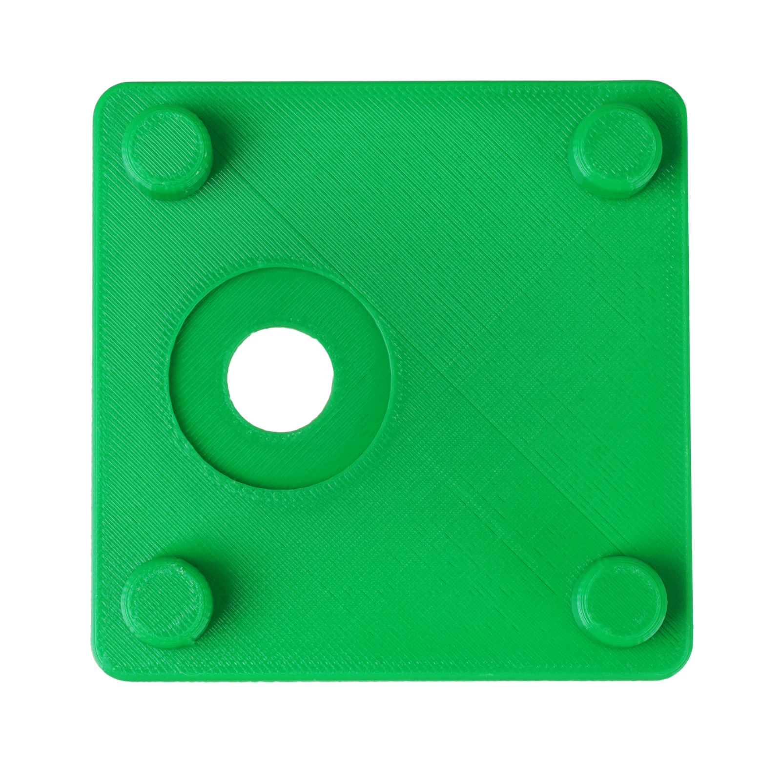 Kadr od góry na plastikowy łącznik do mat Connect PRO z 4 wypustkami