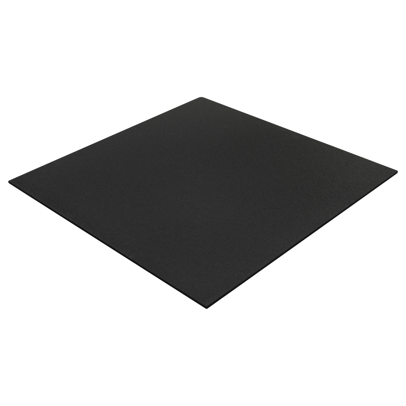 Czarna mata gumowa Pro Kwadrat w rzucie izometrycznym