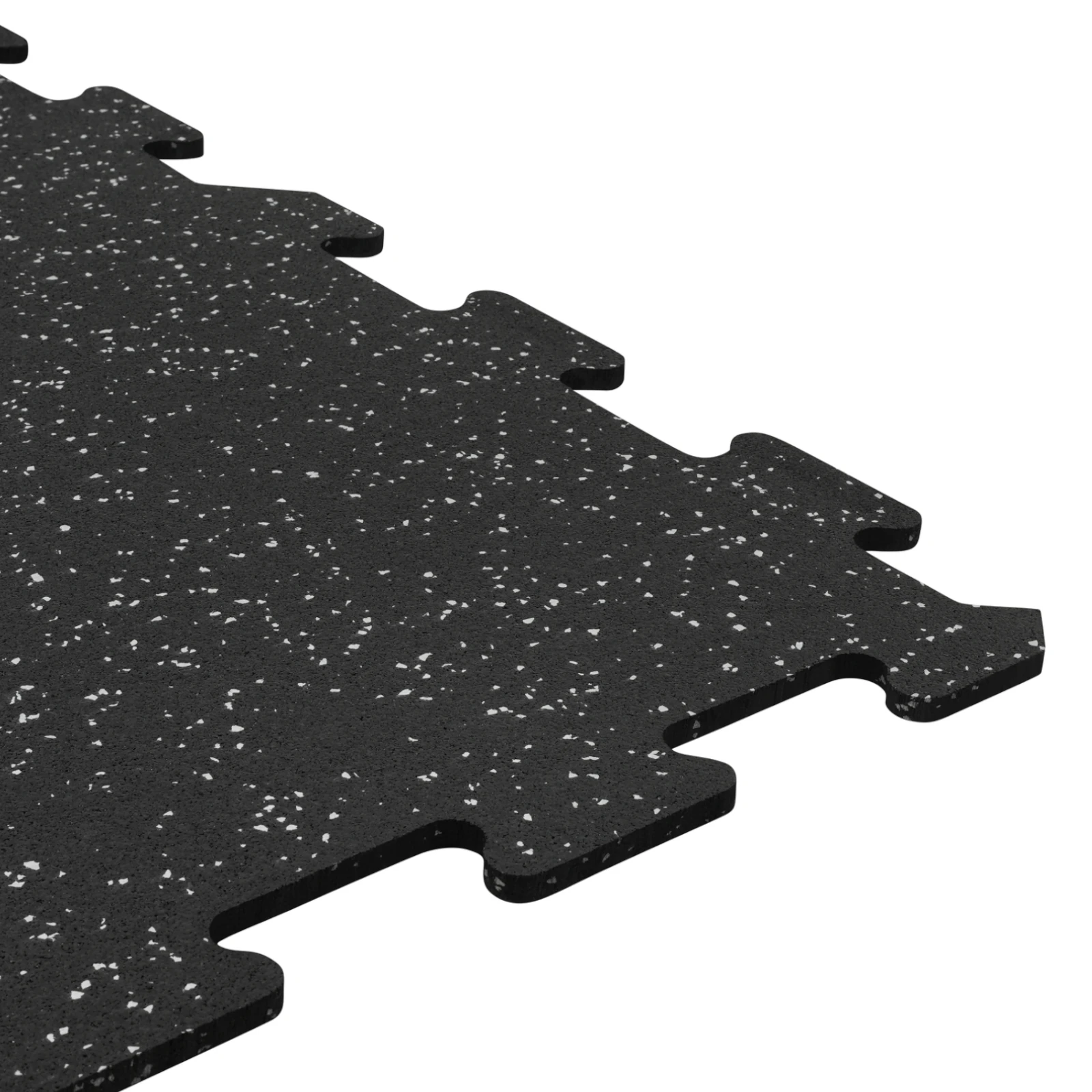 Zbliżenie na szare nakrapianie maty gumowej PRO Slim Mosaic 6mm