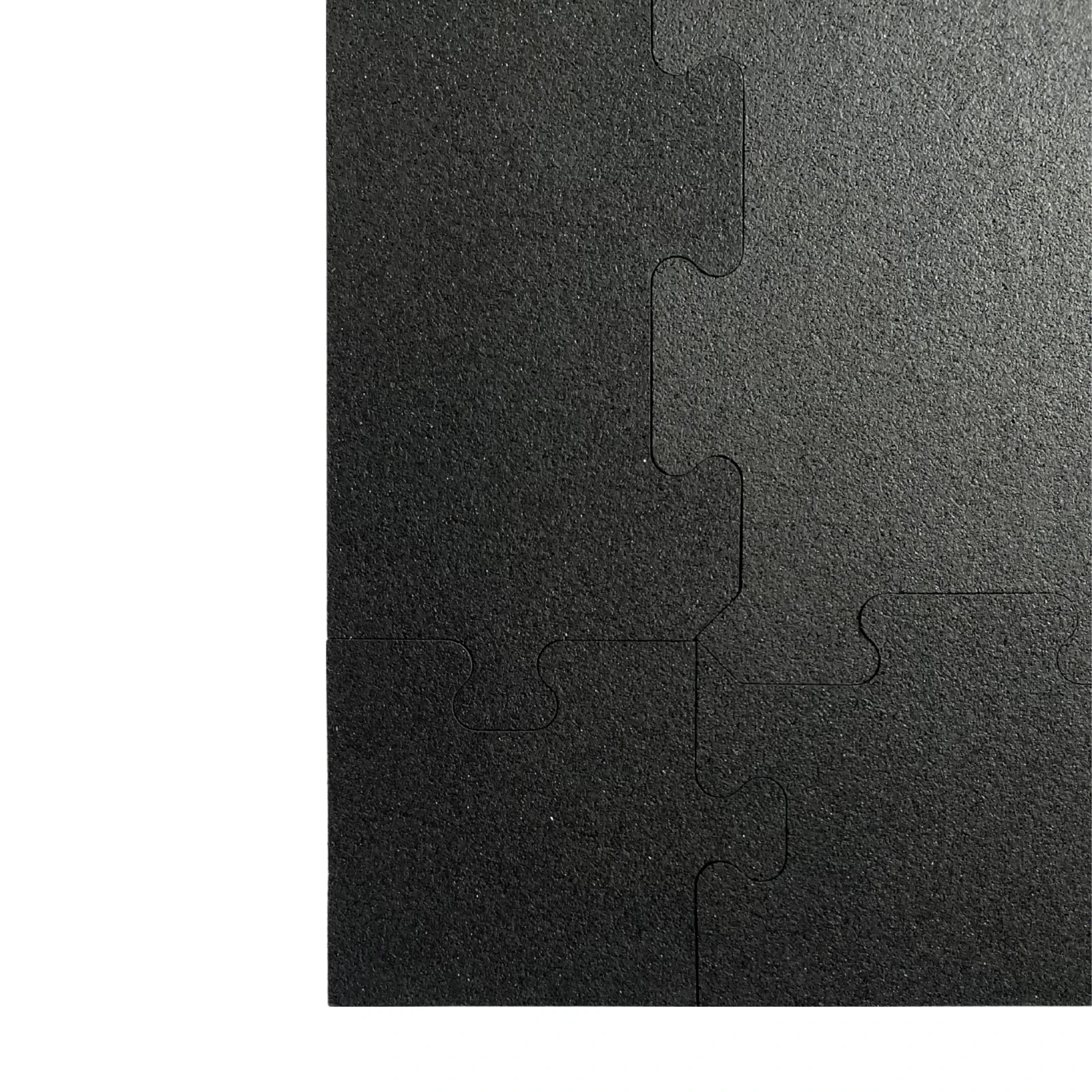 Zbliżenie na precyzyjne łączenie elementów podłogi gumowej Puzzle PRO