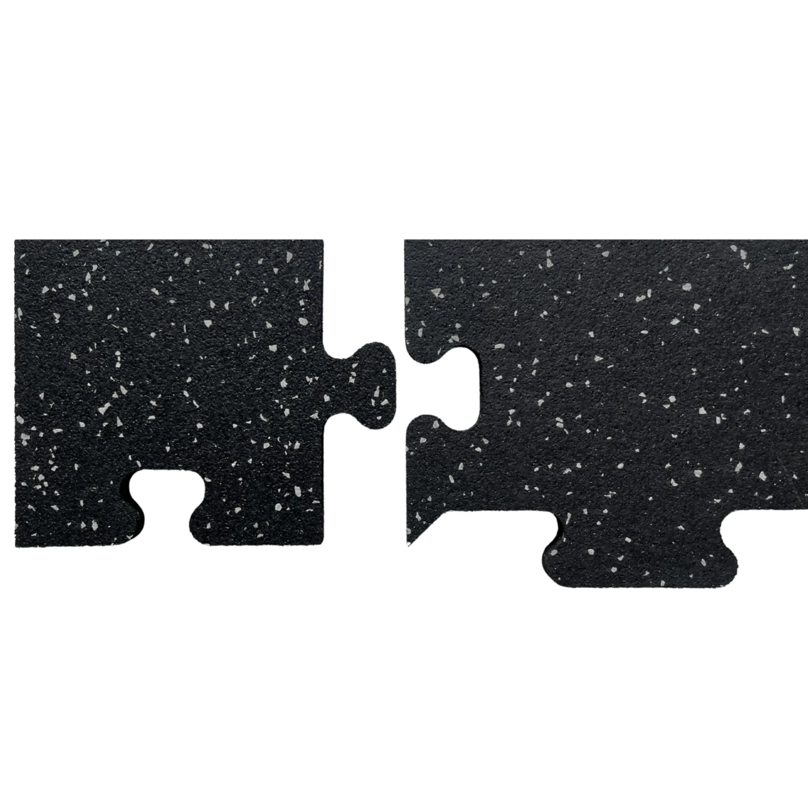 Zakończenie proste i narożnik gumowy systemu Puzzle PRO mozaika szara