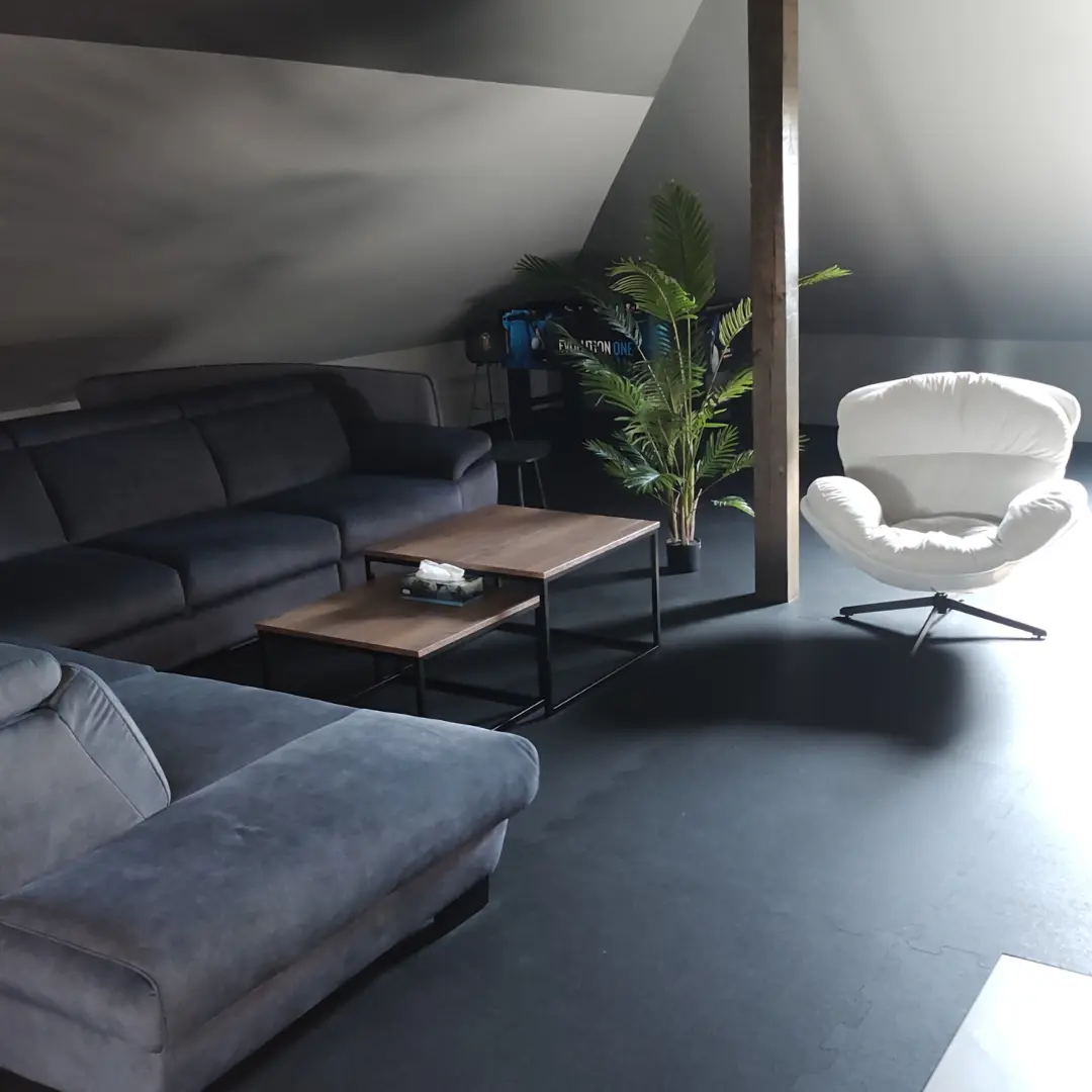 Siłownia i strefa rozrywki na strychu - realizacja 130 m2